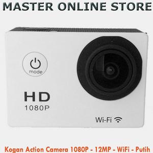 Kogan Action Camera 1080P - 12MP - Wifi Putih Incld Waterproof Case