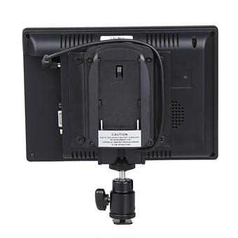 Koolertron Protable 1080P 7 Inch On Camera/Crane Jib Field Monitor 800x480Pixel for DSLR HDMI VGA W/F970 Adapter (Black)  