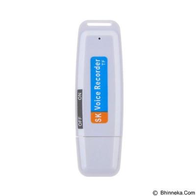 LACARLA USB Voice Recorder with Memory Card Slot - White
