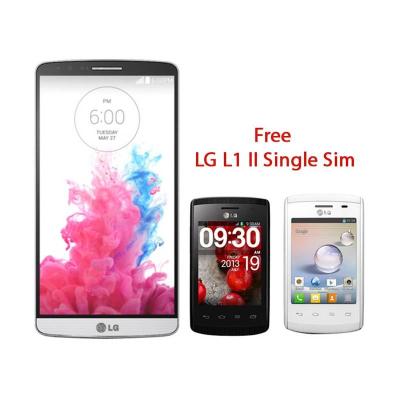 LG G3 16GB White (Free LG L1 II Single Sim)