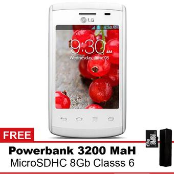 LG L1 II E410 - Putih + Gratis Powerbank + MMC 8Gb  