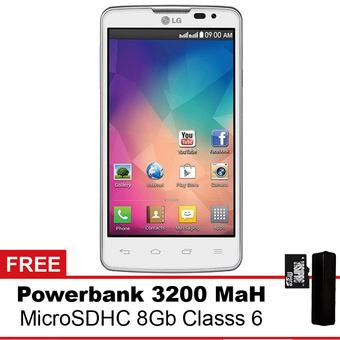LG L60 X145 - Putih + Gratis Powerbank + MMC 8Gb  