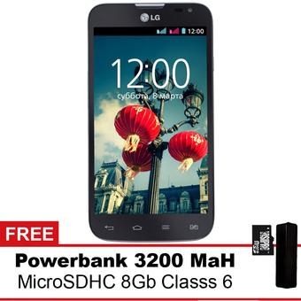 LG L70 D325 - 4GB - Hitam + Powerbank + MMC 8Gb  