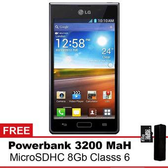 LG Optimus L7 P715 - 4GB - Hitam + Powerbank + MMC 8Gb  