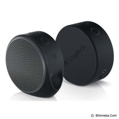 LOGITECH Mobile Wireless Speaker X100 [984-000356] - Black/Grey Grill