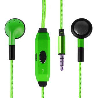 Lemonbest Wired LED Flashing Light Glow Cable Earbud Headset Sport Stereo In-ear Earphone with Mic for All Smartphone (Green) (Intl)  