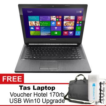 Lenovo G40-30 2830 Windows 8 + Gratis Tas Laptop + Voucher Hotel 170rb + USB Self Upgrade Windows 10  