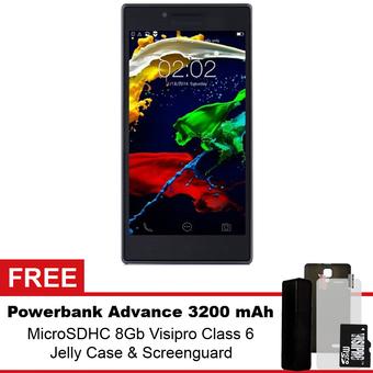 Lenovo P70 - 16GB - Hitam + Gratis Powerbank Advance 3200 mAh + MicroSDHC 8Gb Visipro Class6 + Jellycase + Screenguard  