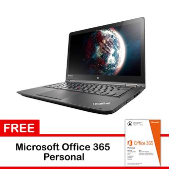 Lenovo ThinkPad Yoga 14 11ID - Intel Core i5-5200U - 4GB Ram - 14" - Hitam + Gratis Microsoft Office 365 Personal  