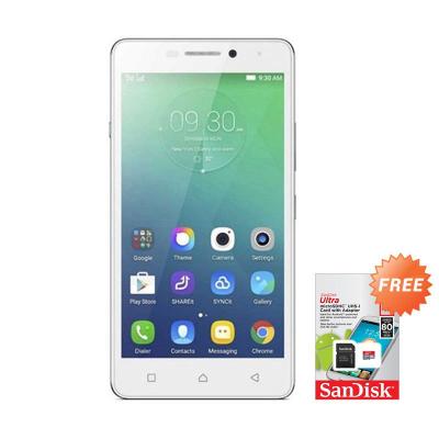 Lenovo Vibe P1M White Smartphone + Micro SD [16 GB] + Perdana Indosat