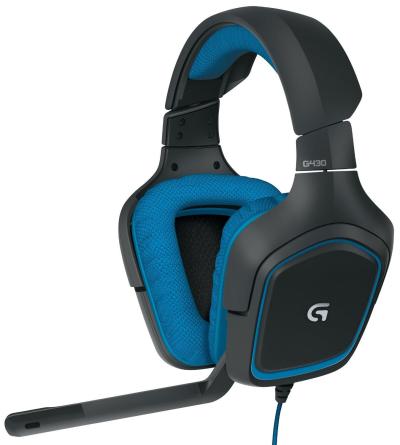 Logitech G430 Surround Sound Gaming Headset - Hitam
