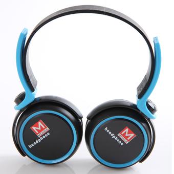 Mdisk TX-608 Bluetooth Headphone - Biru  
