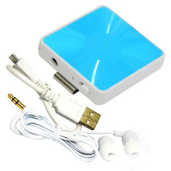 Mediatech-Bluetooth/Audio Receiver Stereo Earphone / Earset Mango- Biru  