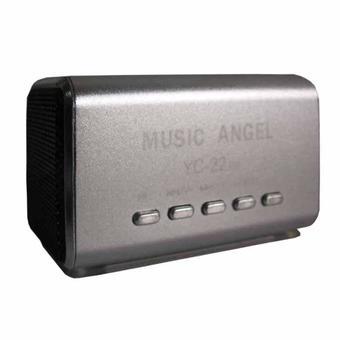 Mediatech Speaker Portable MP3 - YCL-22 - Silver  