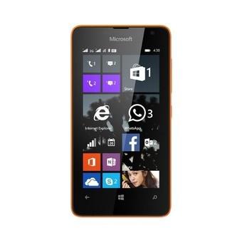 Microsoft Lumia 430 Dual SIM - 8GB - Hitam Oranye  