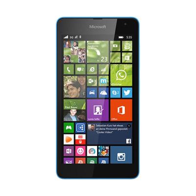 Microsoft Lumia 535 Cyan Smartphone [8 GB/Garansi Resmi]