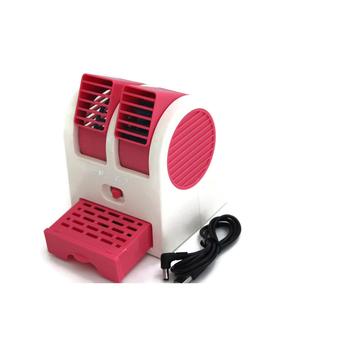 Mini AC Portable Fragrance Double Blower- Bisa untuk Aroma Terapi- Merah  
