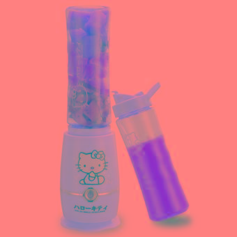 Mini Blender Shake 'n Take 3 Pink Hello Kitty (2 Botol) Original (Pink)  