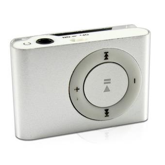 Mini MP3 Player Aluminium Clip USB Support Micro SD TF 2 4 8 GB Silver  