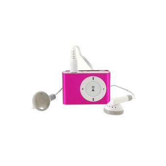 Mini MP3 Portable Digital Player with T-Flash/Micro SD Card Slot Pink  