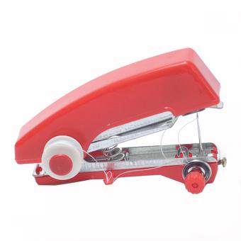 Mini Manual Sewing Household Machines / Mesin Jahit - Merah  