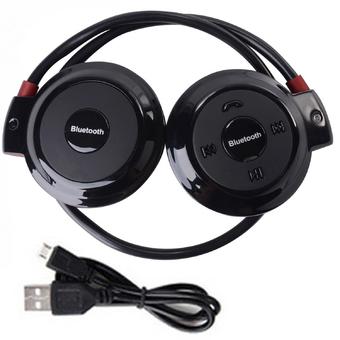 Mini Wireless Bluetooth 3.0 Stereo Music Universal Headset Black  