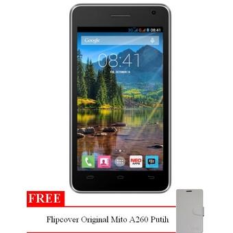Mito A260 Fantasy Mini - 4 GB - Putih + Gratis Flipcover Original  