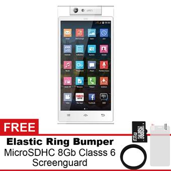Mito Fantasy Selfie 2 A18 - 8GB - Putih + Gratis MicroSDHC 8Gb Class 6 + Elastic Ring Bumper + Screenguard  
