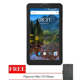 Mito T35 Fantasy Tablet - 8GB + Gratis Flipcover - Hitam  
