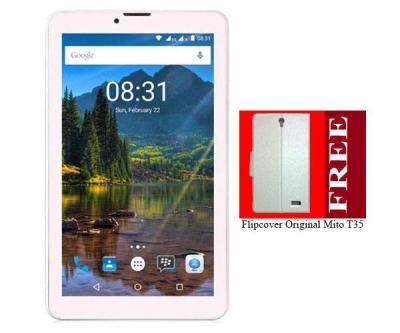 Mito T35 Fantasy Tablet - 8GB - Putih + Gratis Flipcover