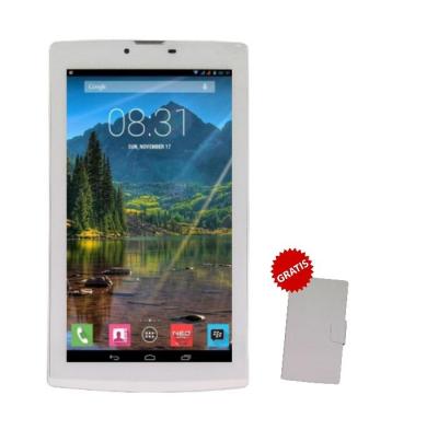 Mito T75 Fantasy Tablet - 8GB - Putih + Gratis Flipcover Original