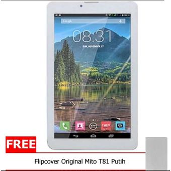 Mito T81 Fantasy Tablet - 4 GB - Putih + Gratis Flipcover  