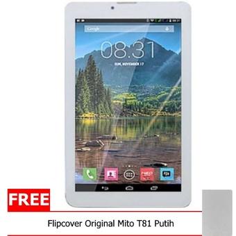 Mito T81 Fantasy Tablet - 4 GB - Putih + Gratis Flipcover Original Mito T81  