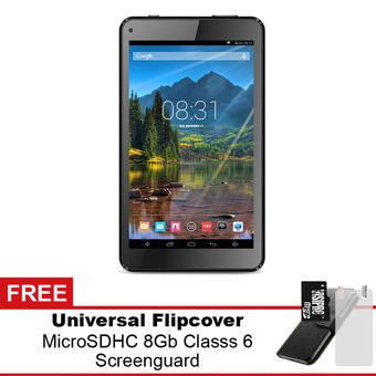 Mito T99 Plus Wifi Tablet - 8GB - Hitam - Gratis Micro SDHC 8Gb Class 6 + Flipcover + Screenguard  