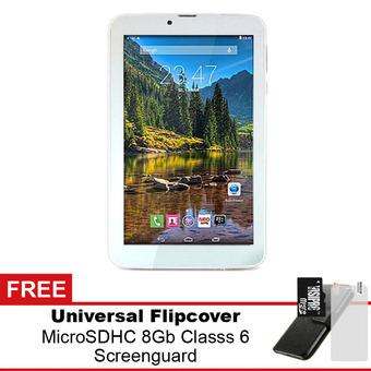Mito T99 Plus Wifi Tablet - 8GB - Putih - Gratis Micro SDHC 8Gb Class 6 + Flipcover + Screenguard  