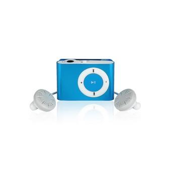 Moonar Mini Clip MP3 Player +Earphone+ USB Cable Support Micro SD TF Slot Card Blue  