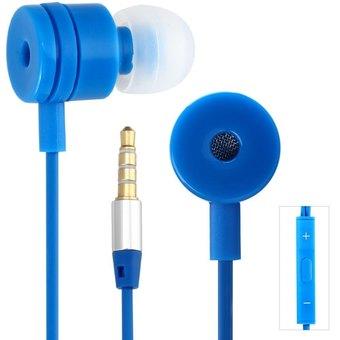 Mosidun MSD-M14 Smart Pistion In-ear Earphone 3.5MM Jack Headphone 1.2M Cable for iPhone 6 Plus 5S Smartphones MP3 Computers (Blue)  