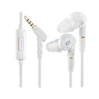 Moxpad X3 Smart Remote 3.5mm Plug Stereo In-Ear Earphone / Headphone with Microphone and Detachable Cables (White)  