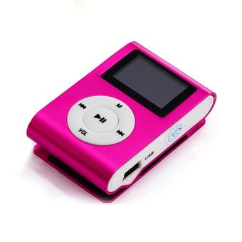 Music MP3 Clip LCD Pink  
