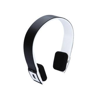 NiceEshop Portable 2.4G Wireless Bluetooth V3.0+EDR Stereo Headset Headphone with Microphone (Black/ White)  