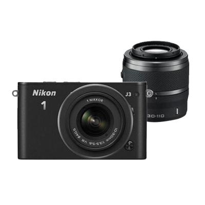 Nikon 1 J3 KIT 10-30mm & 30-110mm Black Kamera