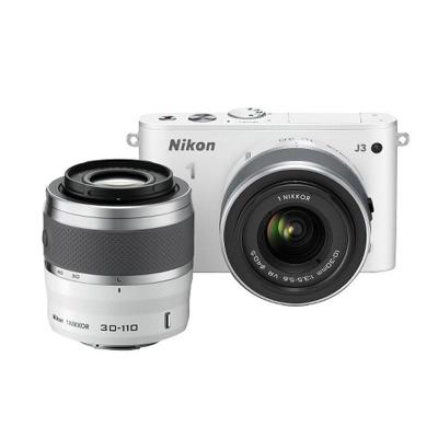 Nikon 1 J3 KIT 10-30mm & 30-110mm White Kamera Mirrorless