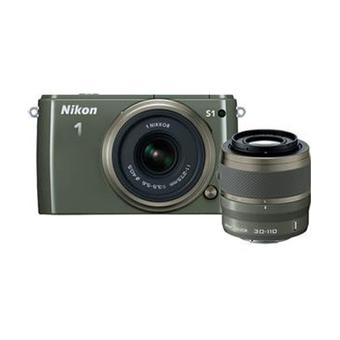 Nikon 1 S1 Double Lens with VR 10-30mm & 30-110mm - 10.1 MP - Hijau  
