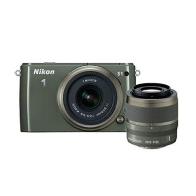 Nikon 1 S1 KIT 10-30mm & 30-110mm Hijau Kamera Mirrorless