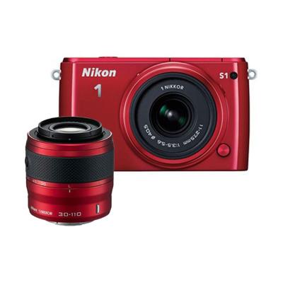 Nikon 1 S1 KIT 10-30mm & 30-110mm Red Kamera