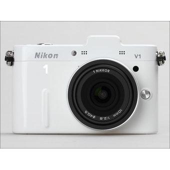 Nikon 1 V1 10mm Kit White + Bag + SD 16GB card  