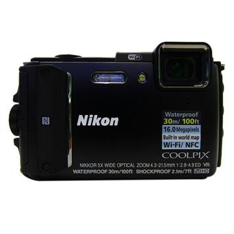 Nikon AW 130 Waterproof Wifi Camera - 16.1MP - 5x Optical Zoom - Hitam  