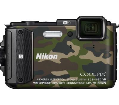 Nikon Coolpix AW130 Waterproof Camouflage Kamera Pocket + Memory Sandisk 8GB + Tas + Screen Guard