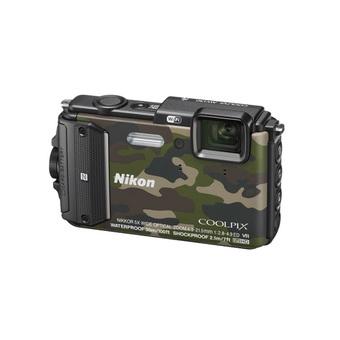 Nikon Coolpix AW130 Waterproof Wifi Camera - 16.1MP - 5x Optical Zoom - Army  