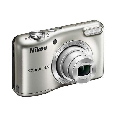 Nikon Coolpix L31 Kamera Pocket - Silver + Memory Sandisk 8 GB + Tas + Screen Guard
